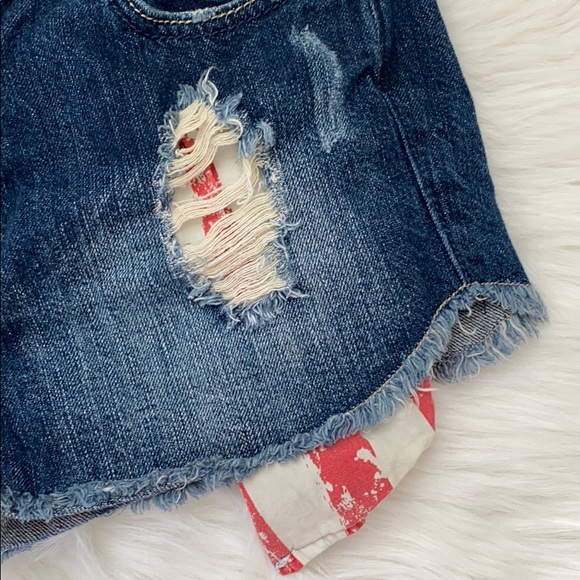 Patriotic Holiday High Rise Shorts - Picture 3 of 5